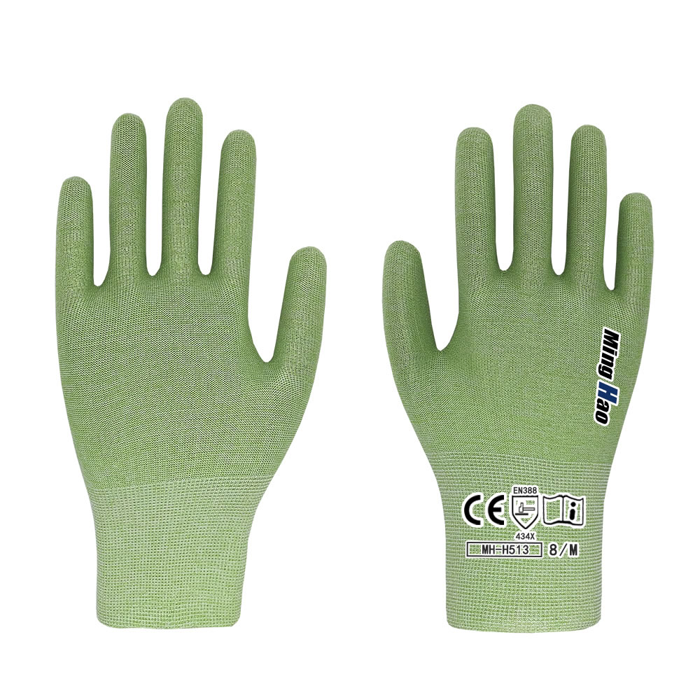 HPPE anti cutting glove core (green)